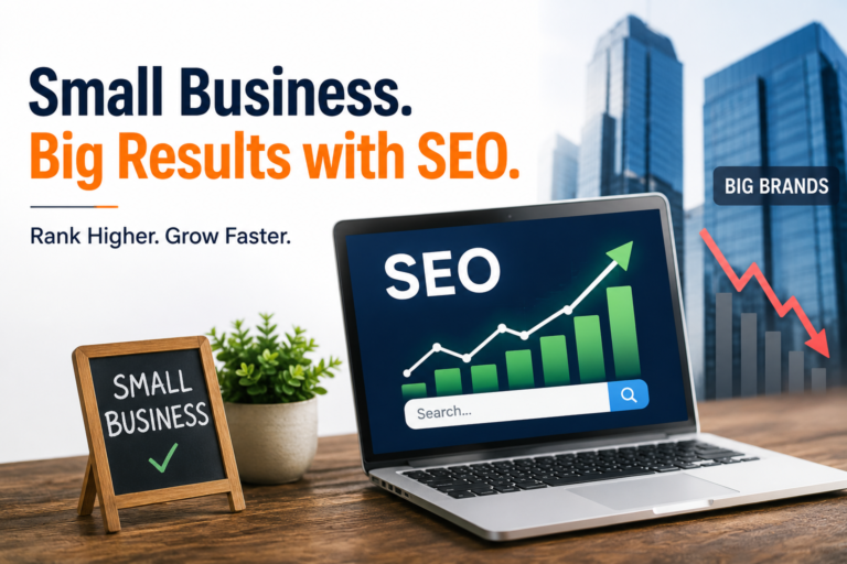 Read more about the article 🚀 Why Small Businesses Need SEO More Than Big Brands
